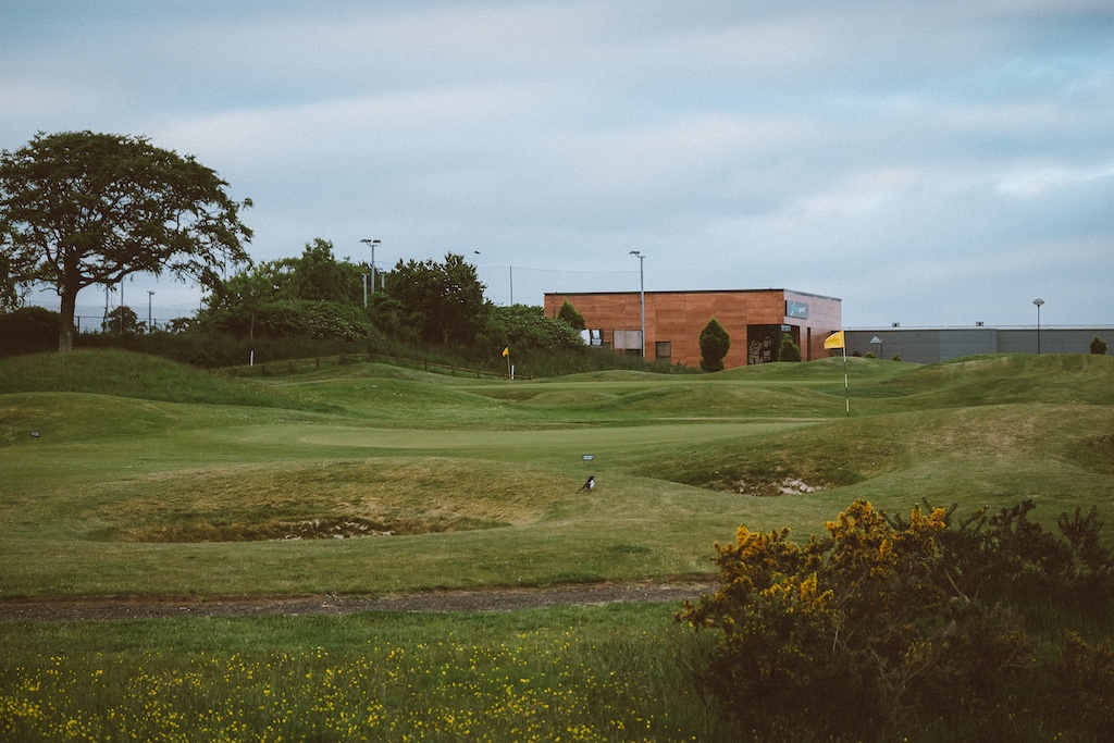 View of Playsport Golf course green in East Kilbride