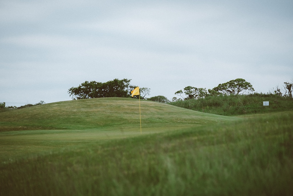 View of Playsport Golf course green in East Kilbride