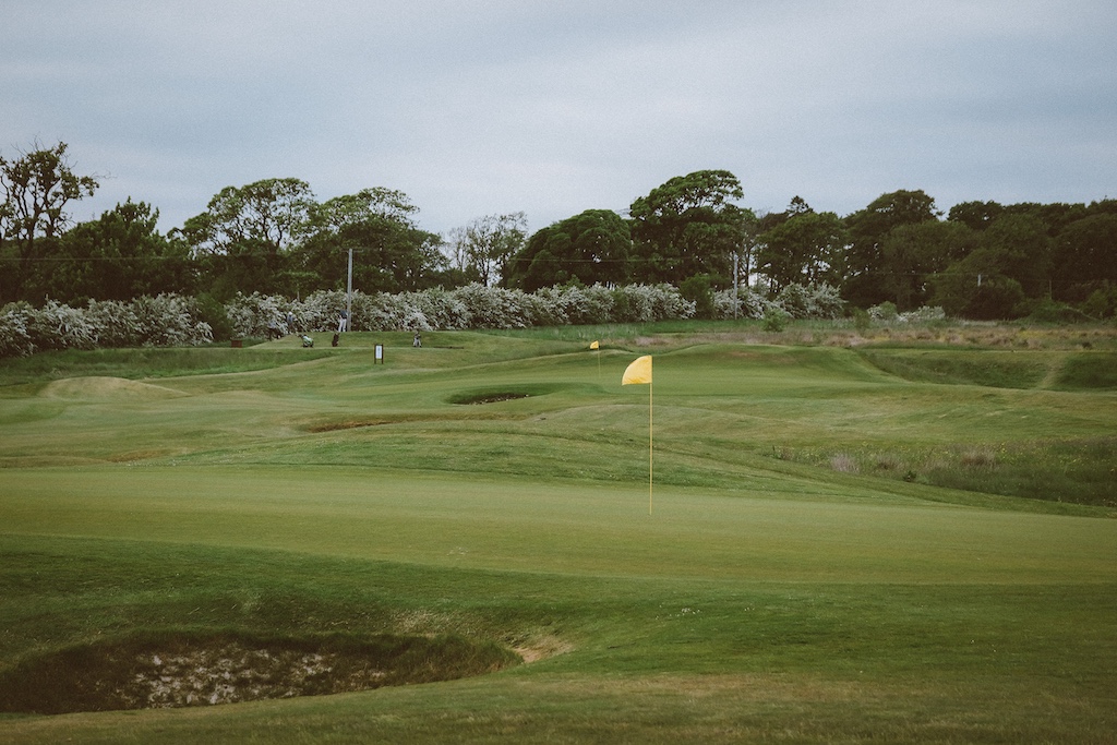 View of Playsport Golf course green in East Kilbride